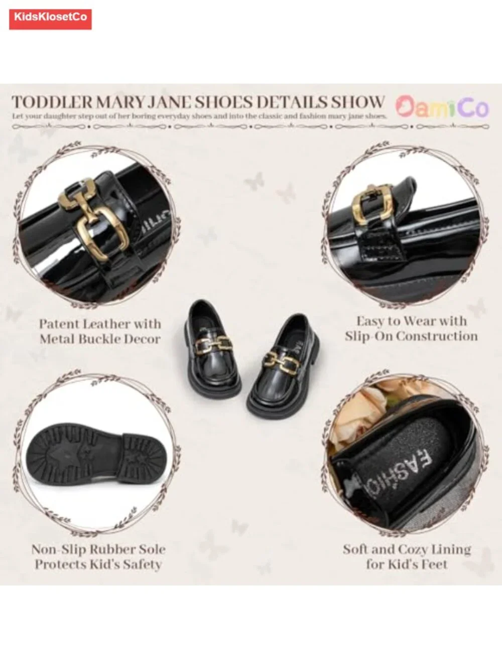 Girls Mary Jane Flats Bow Tassel School Uniform Dress Shoes